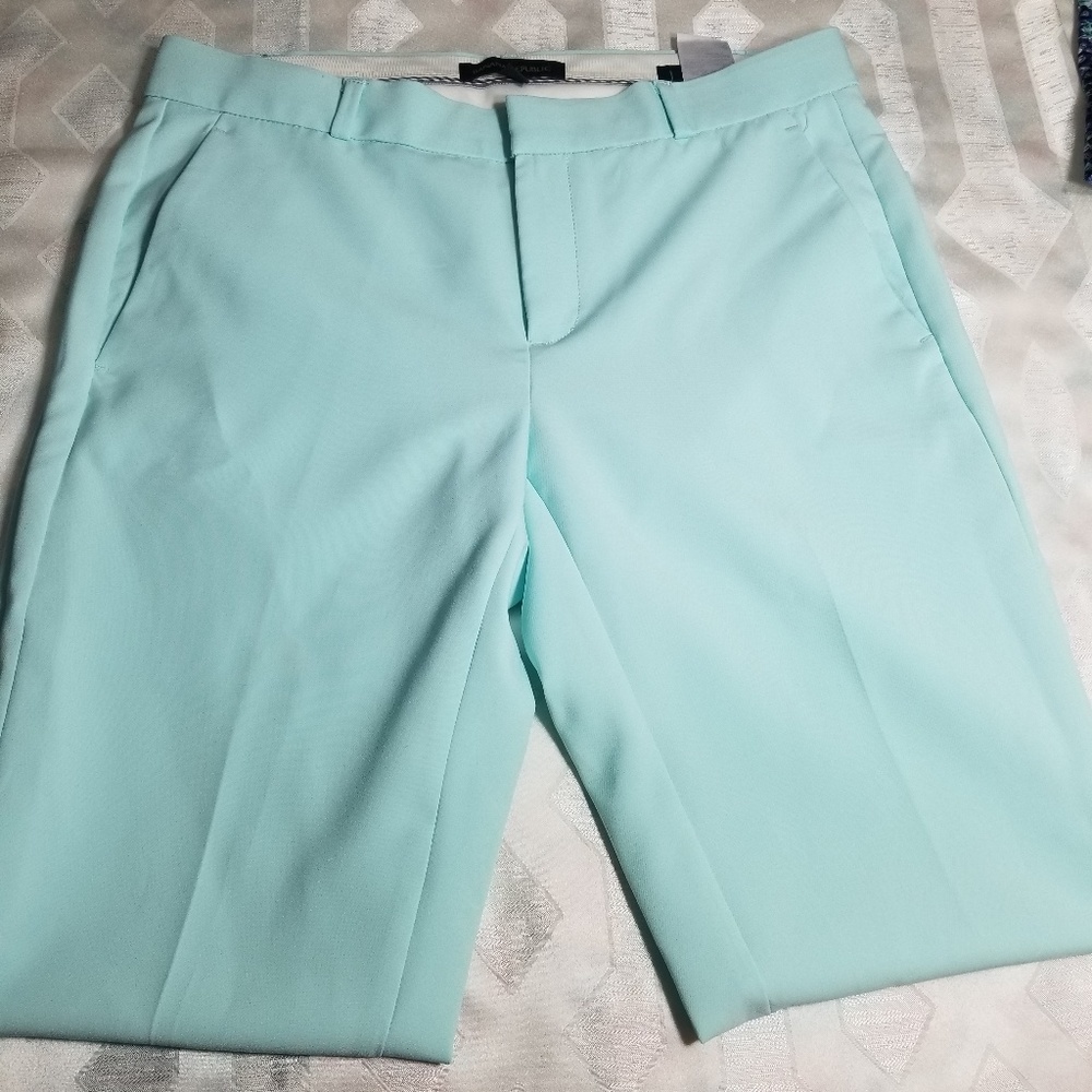 Banana Republic sky blue pants.